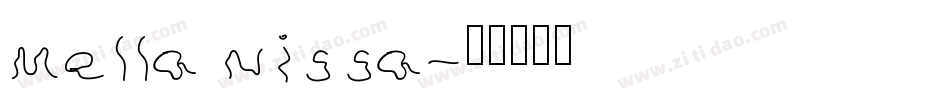 Mella Nissa字体转换